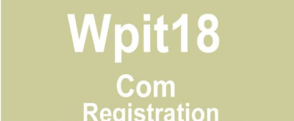 Registration For Wpit18